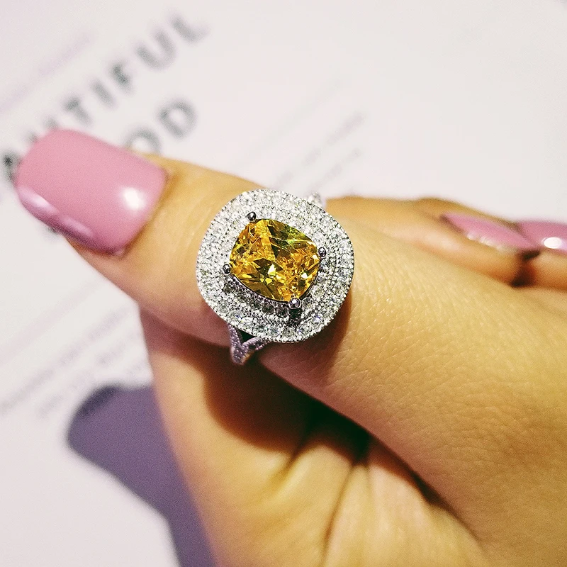 Дизайн 925 пробы Серебряное обручальное модное кольцо на палец AAA CZ цирконий для женщин ювелирные изделия LR4314S