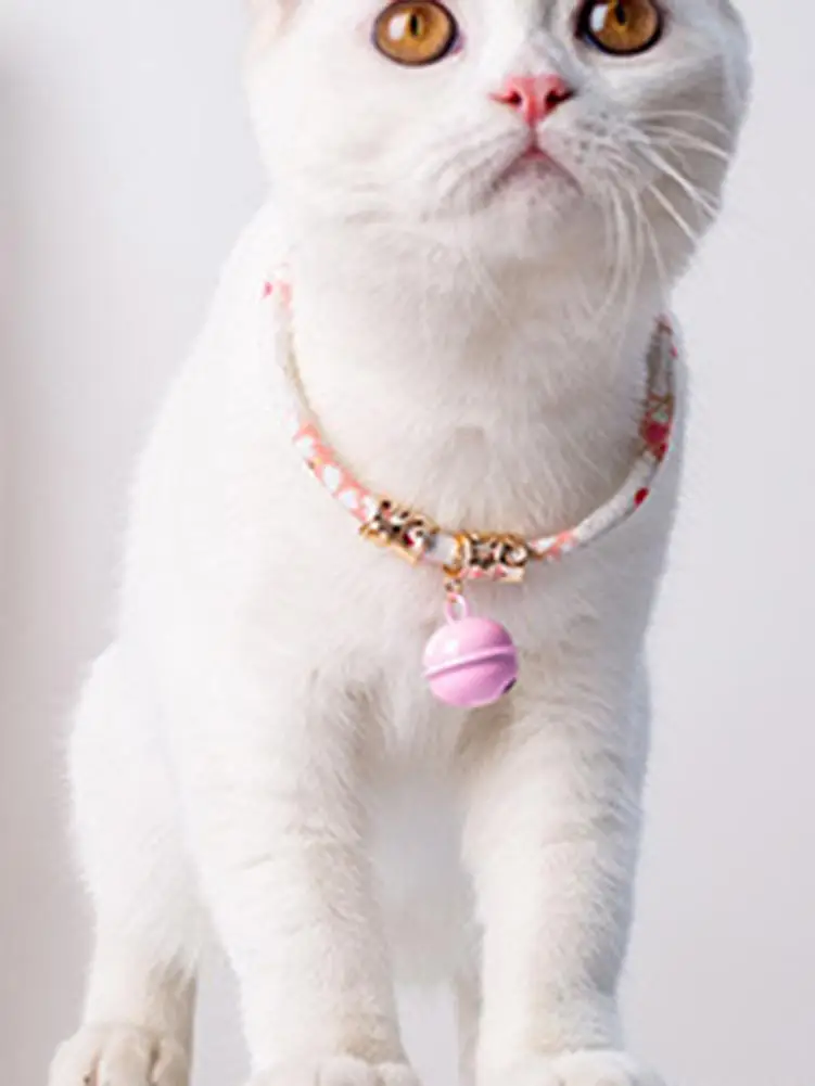 

Милый мультяшный ошейник для кошек Колокольчик для кошек ожерелье в японском стиле для щенков товары для аксессуаров Прямая поставка