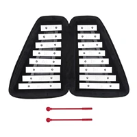 16 tone bag xylophone percussion instrument aluminum alloy with mallets integrated pu bag for toddler early musical educatio