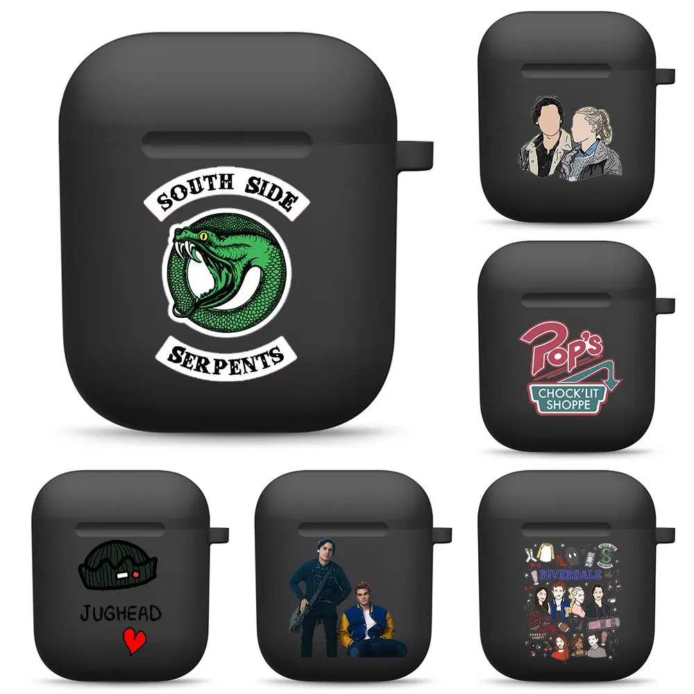 

Мягкие силиконовые чехлы Riverdale TV Show для Apple Airpods 1/2, защитный чехол для беспроводных наушников с Bluetooth, футляр для зарядки