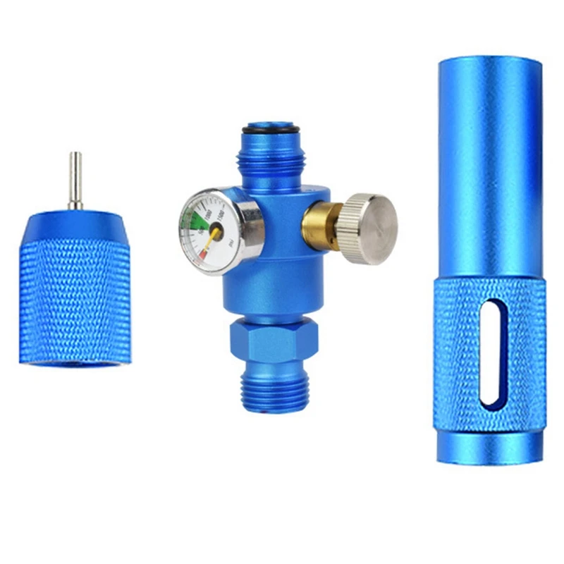 Портативный Co2 12 г цилиндр специальный насос с манометром функция регулировки