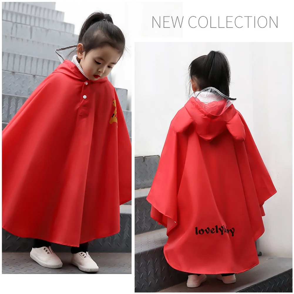 

New Unisex Cute Cartoon Animal Kids Children Outdoor Waterproof Cloak Rain Poncho Raincoat child Windproof