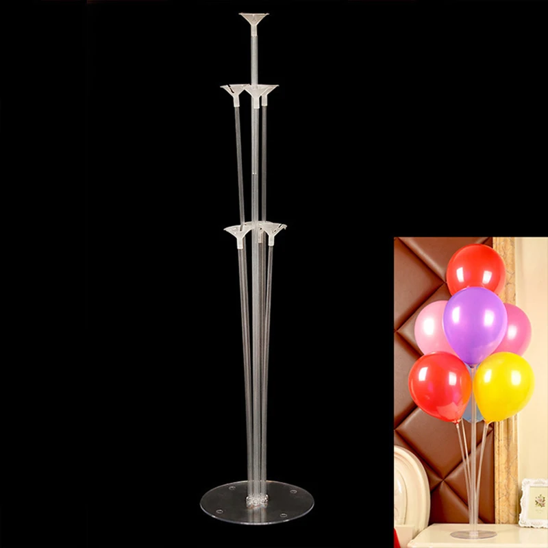 

7 Tubes Balloon Column Stand Birthday Balloon Home Decor Balloons Accessaries Plastic Balloons Stand Balloon Holder Stick Stand