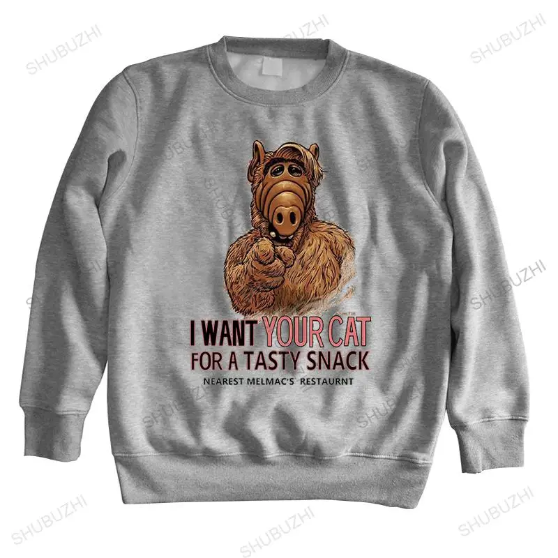 

new arrived men sweatshirt autumn I WANT YOURCAT FOR A TASTY SNACK brand winter hoodie for boys mens shubuzhi hoodies euro size
