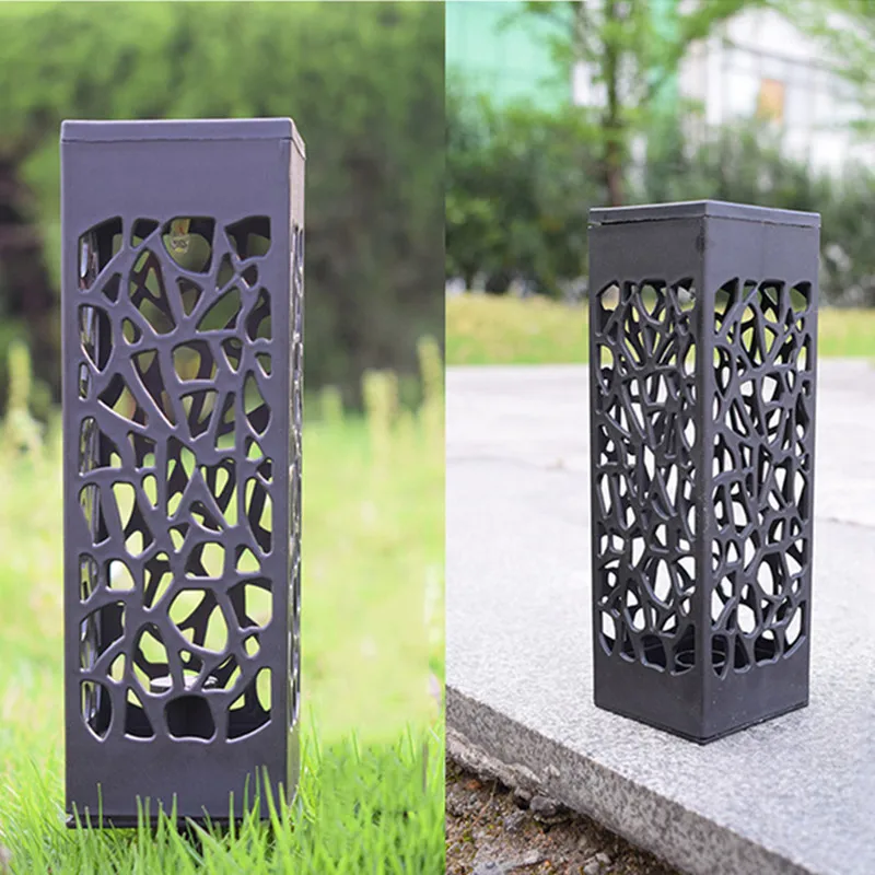 LED solar lawn light outdoor waterproof hollow lamp garden courtyard pathway landscape led lighting decoration|Светодиодные