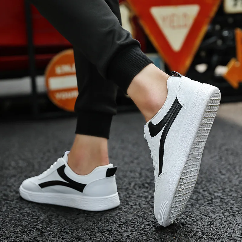 

2021 Men's White Platform Shoes Classic Color-block Designer Breathable Light Casual Sneakers Male Sport Travel Flats Size 39-44