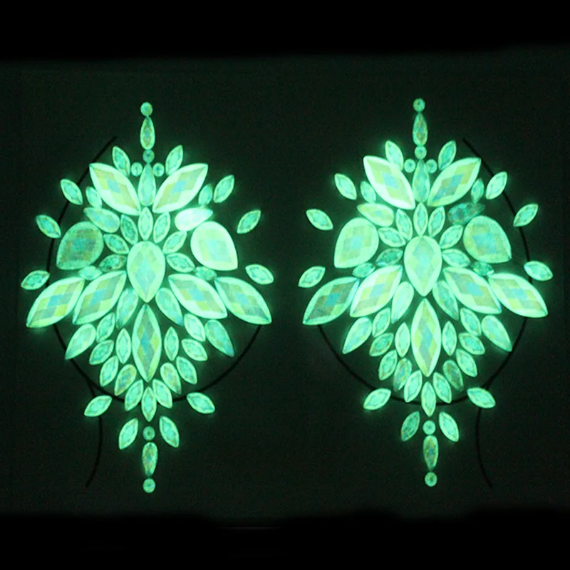 25 макияж тела Сияющий фестиваль флэш тату наклейки для боди арта клей уход за