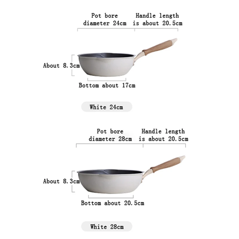 Толстая антипригарная сковорода без масляного дыма домашняя Сковорода с ручкой