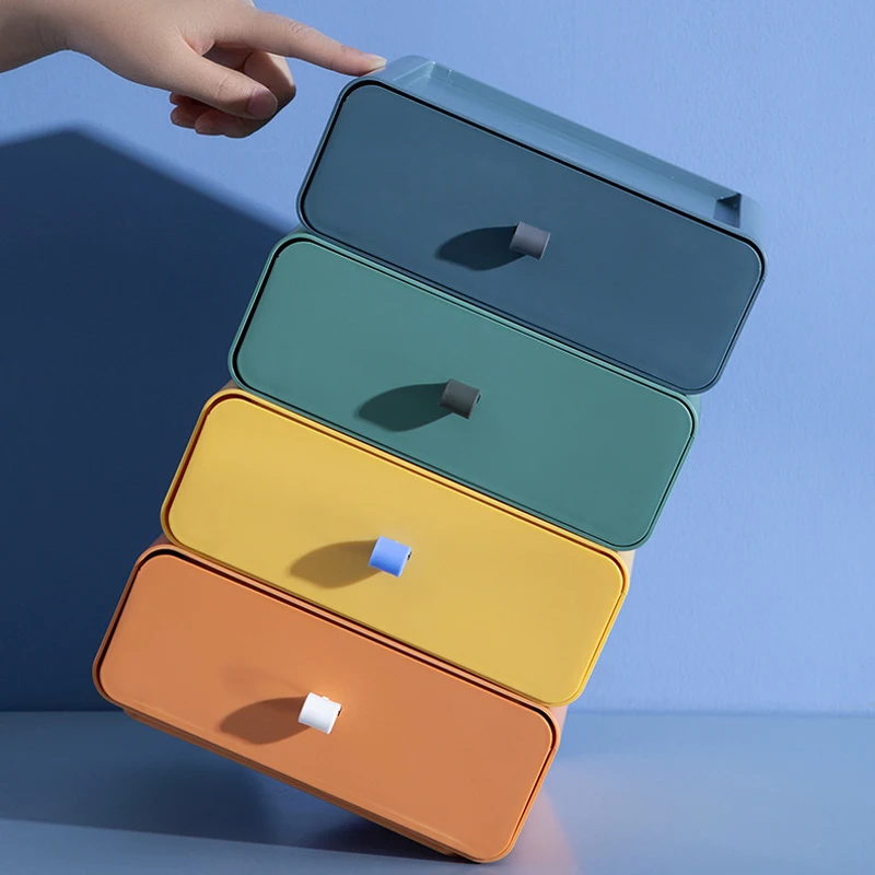 

New Desktop Organizer Storage Drawer Makeup Box Stackable Jewelry Container Large Capacity Mask Office Storage Medicine Case Box