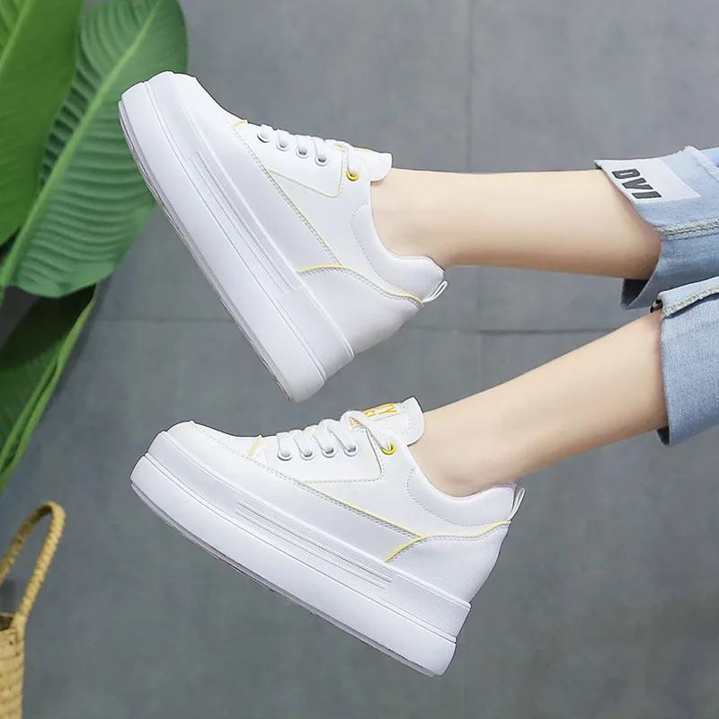 Fujin/Женская обувь на платформе Обувь плоской подошве Повседневная толстом