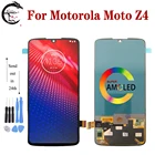 ЖК-дисплей 6,4 дюйма для Motorola MOTO Z4 экран мобильного телефона дисплей с сенсорным дигитайзером в сборе XT1980 XT1980-3 XT1980-4 протестированный модуль замены экрана, ОК
