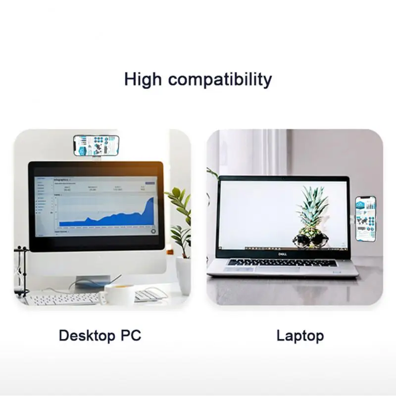 Portable Shrink Aluminum Alloy Mobile Phone Holder Notebook Expand Folding Mobile Phone Bracket Computer Lazy Expansion Stand