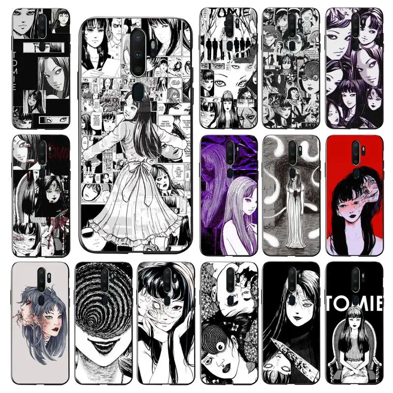 

Yinuoda Horror comic junji ito Tomie Phone Case for Vivo Y91C Y11 17 19 17 67 81 Oppo A9 2020 Realme c3