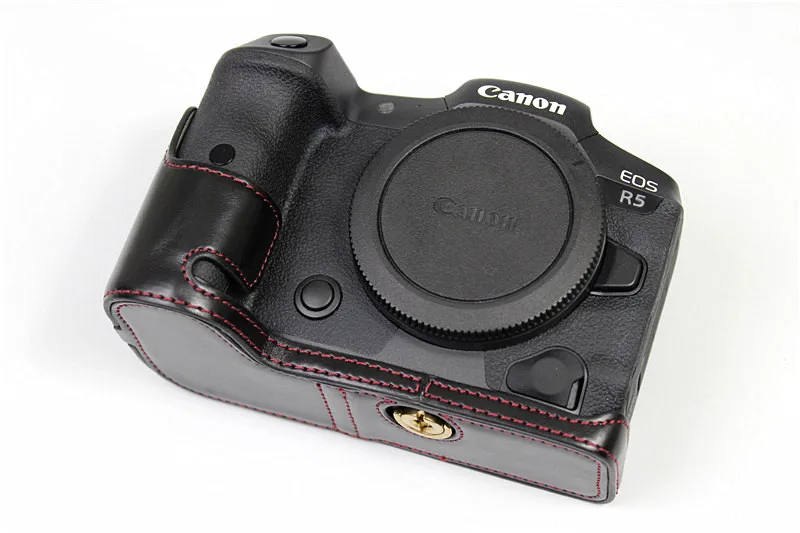 Подходит для камеры Canon eos r5 сумка r6 Защитная Половина рукава база кожаный