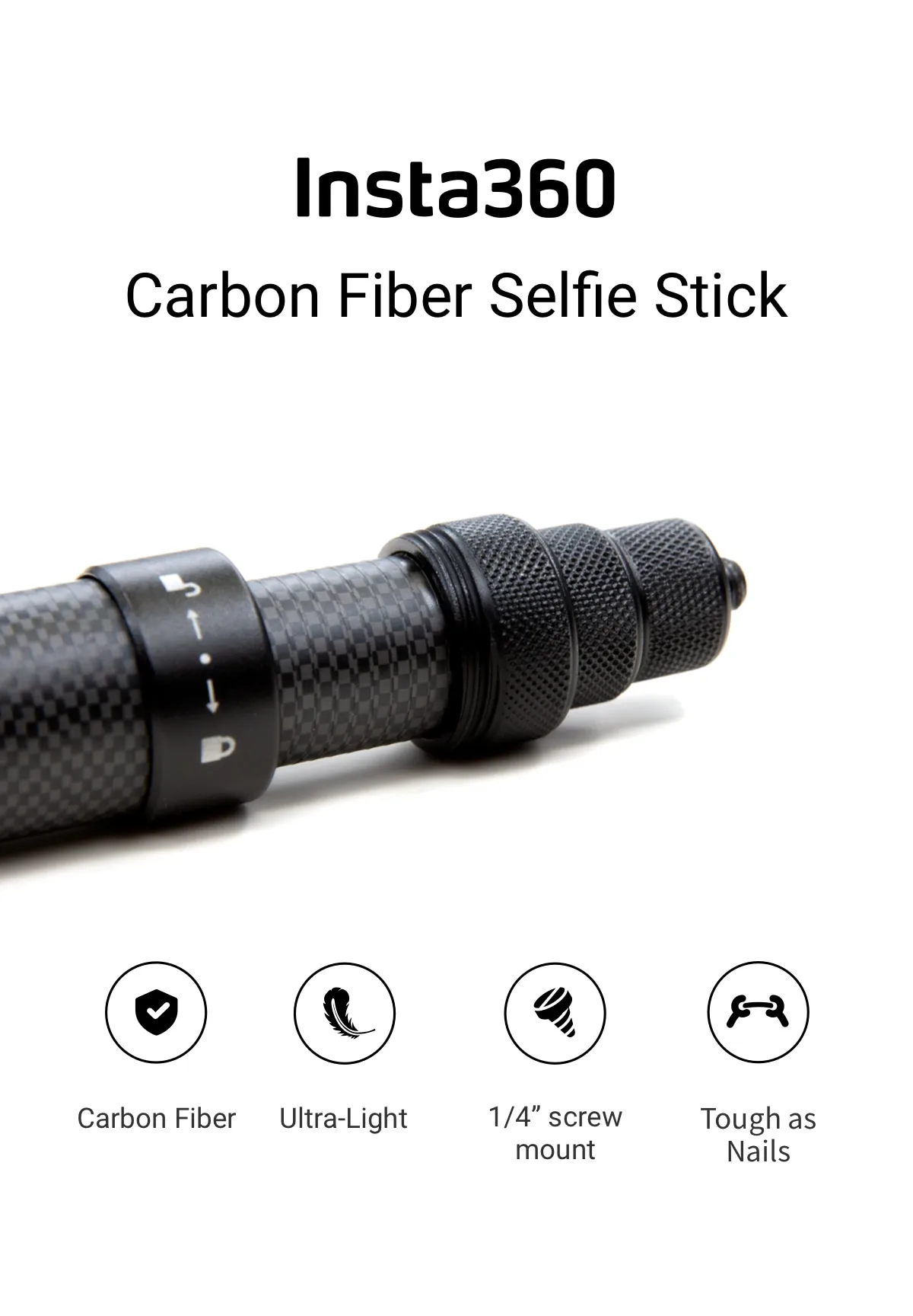 Insta360 палка для селфи из углеродного волокна/аксессуар для Insta360 ONE X, EVO и ONE