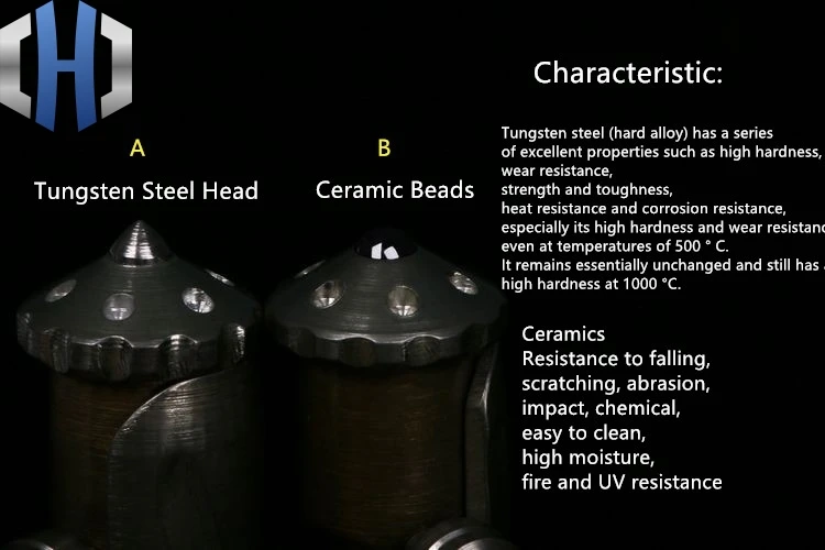 Спиральная тактическая ручка из титанового сплава и латуни переносная для