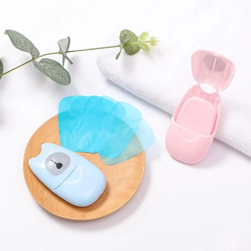 

50pc/box Handwash Paper Soap Travel Portable Handwashing Bath Soap Disposable Sanitary Disinfect Sterilize Sanitizer Soap