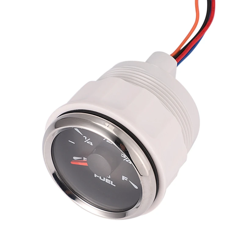 

Fuel Level Gauge Boat/Marine Fuel Tank Level Gauge 12/24V 52mm 240-33 Ohms Marine Instrument