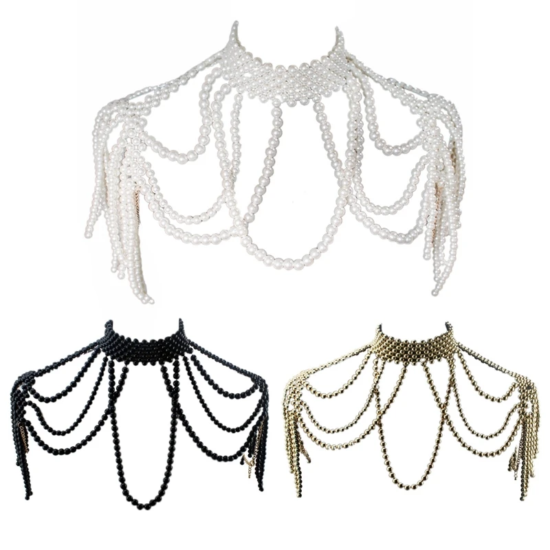 Бесплатная доставка Имитация жемчужные бусы ожерелье для тела женщин