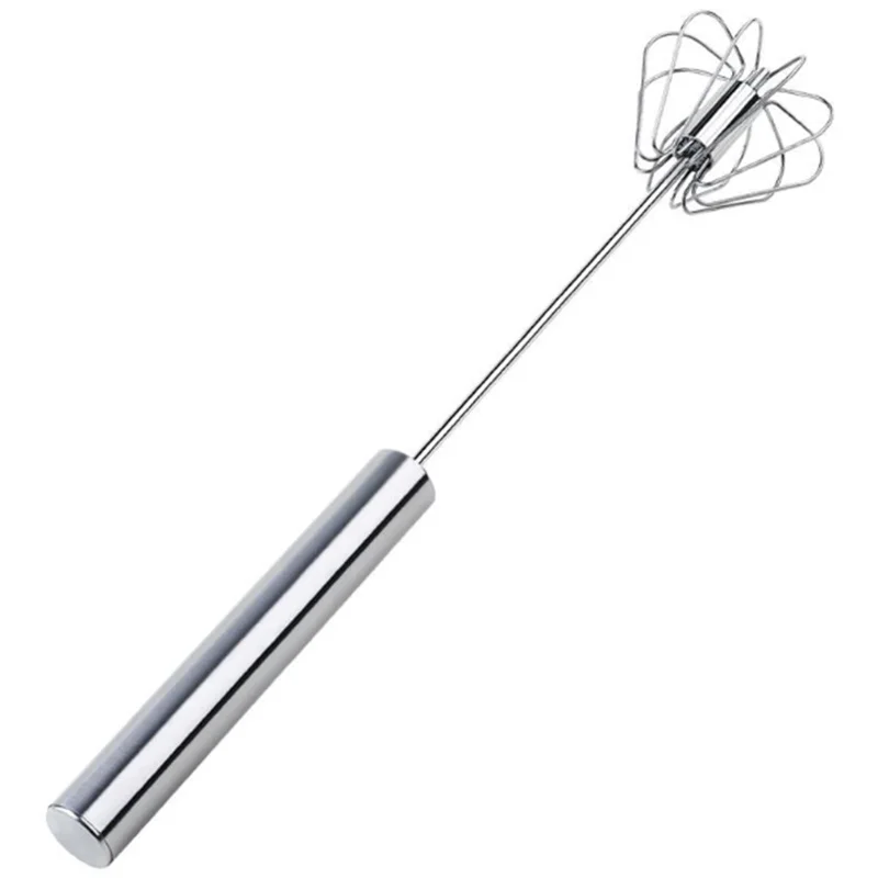 2Pcs Stainless Steel Semi-Automatic Eggbeater Hand-Held Cream Hair Mixer Egg Eggbeater(10 Inch 12 Inch) | Дом и сад