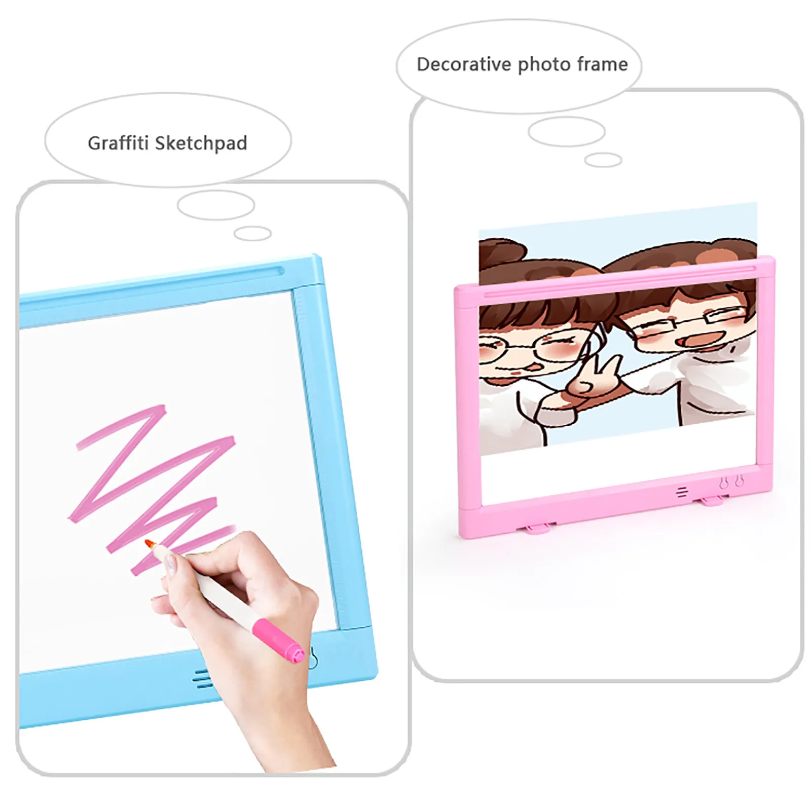 

Drawing Handwriting Pad 3D Magic Drawing Pad LED Writing Board Luminous Graffiti Drawing Board Educational Toy For Children Gift