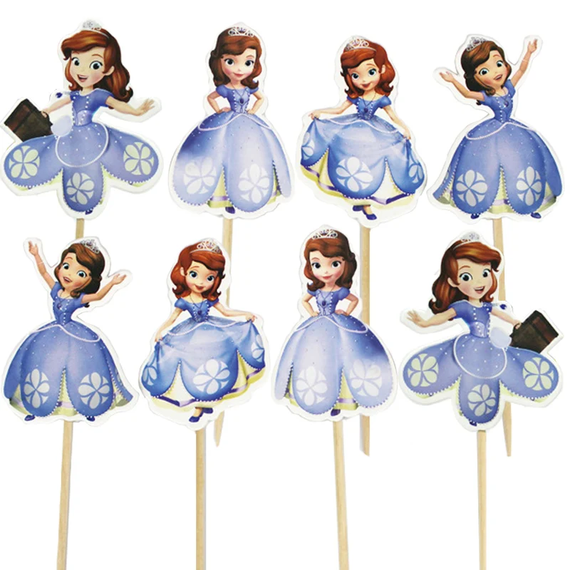 Бумажный Топпер для кексов Белоснежки Золушки 48 шт. | Дом и сад