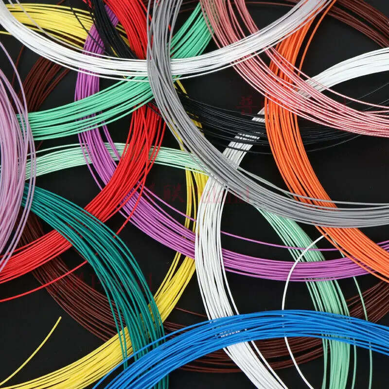 1 метр серебристый медный ПТФЭ провод 26 AWG одножильный многожильный кабель