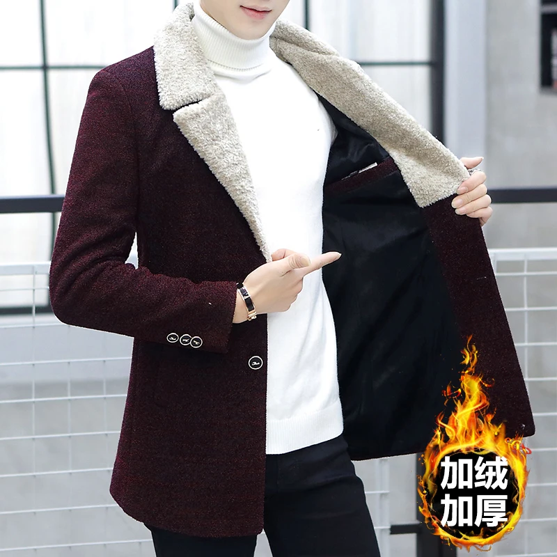 Мужская осенне-зимняя повседневная хлопковая теплая верхняя одежда плотная