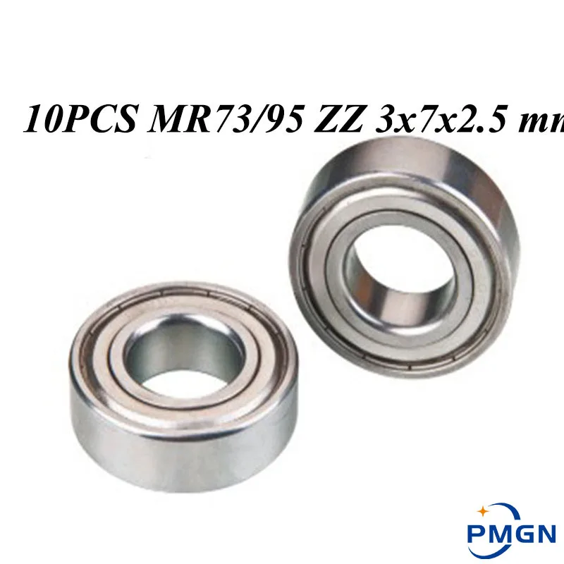 

10 шт./лот ABEC-5 MR73ZZ MR73Z MR73-2Z MR95 ZZ B2.5 3x7x2,5 мм металлическое уплотнение миниатюрное высокое качество глубокий шаровой подшипник