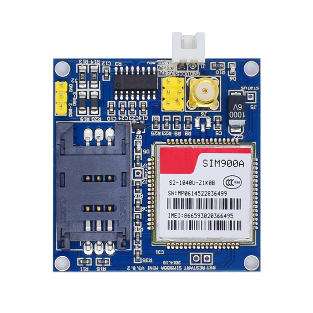 WAVGAT SIM900A SIM900 мини V4.0 беспроводной модуль передачи данных GSM GPRS комплект с антенной