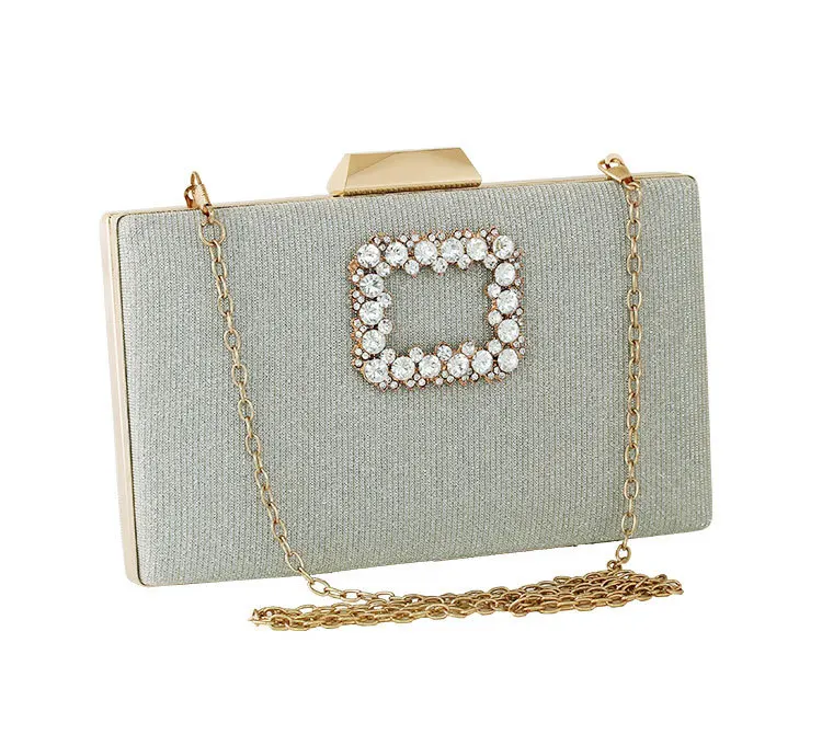 

Fashion Ladies Plain Evening Bag Bridal Banquet Clutch Luxury Diamond-studded Design Evening Bag Party Coin Bag Cosmetic Bag