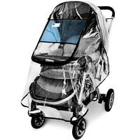 baby stroller waterproof rain cover transparent windproof raincoat for baby cart zipper for baby carriages stroller accessory