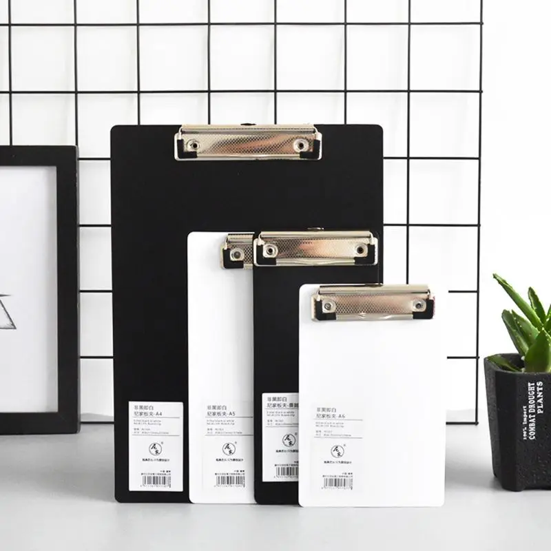 

Simple A4 A5 Notepad Memo Pad Board Clip Loose-leaf Notebook File Writing Clamps X6HB
