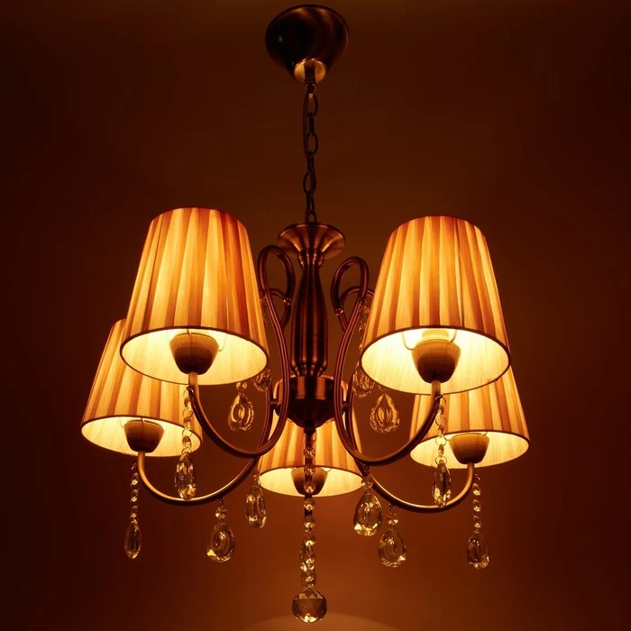 Chandelier &quotDorothea" 5x40W E14 bronze 58x58x76 cm. 4523938 Chandeliers Ceiling lights Lamp For home Indoor Lighting | Лампы и