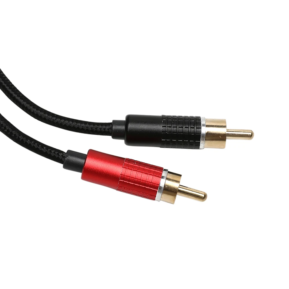 1/2/3/5 m Длина кабель RCA стерео 2RCA до 3 5 мм Aux аудио разъем нашникиов для Усилители