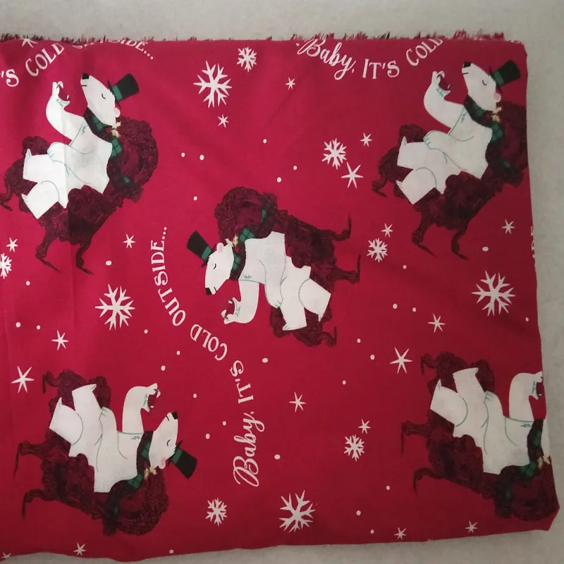 Симпатичный Рождественский стул с красным медведем снежинка принтом