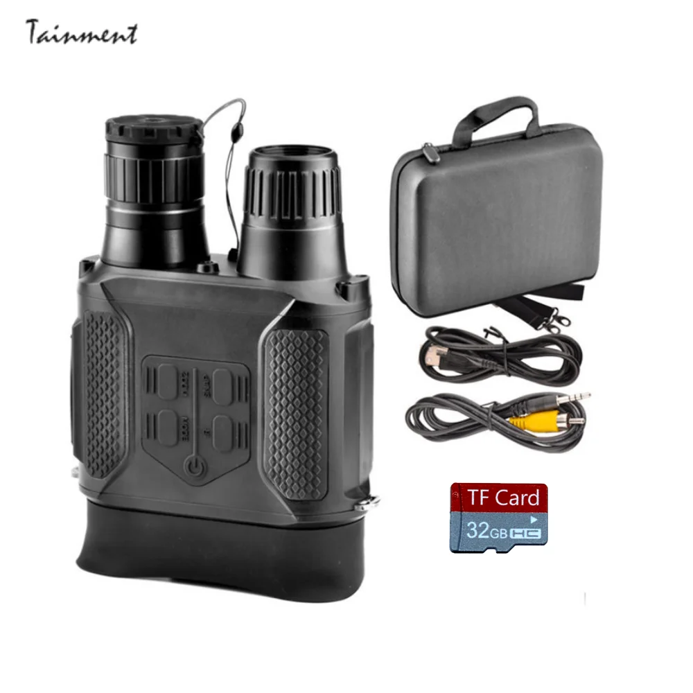 

NV400-B Digital Night Vision Binocular Infrared LED Camera 3.5X-7X Zoom Night Vision Device with 32G Memory Card for Hunting
