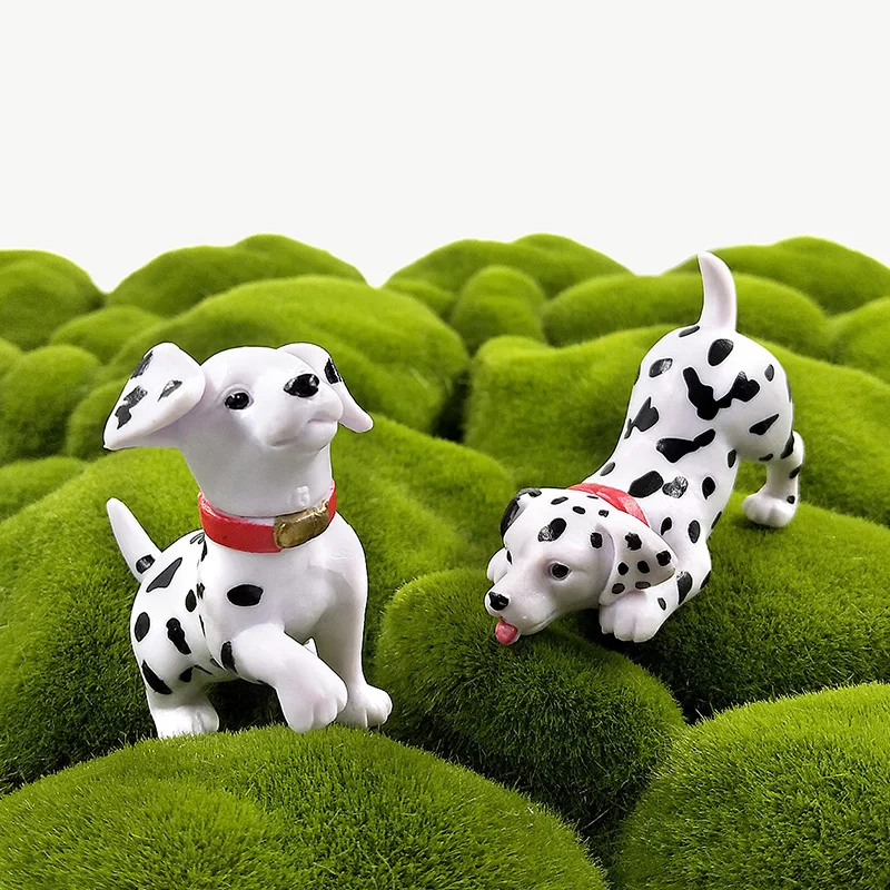 Статуэтка щенка далматинской пятнистой собаки домашний декор аксессуары