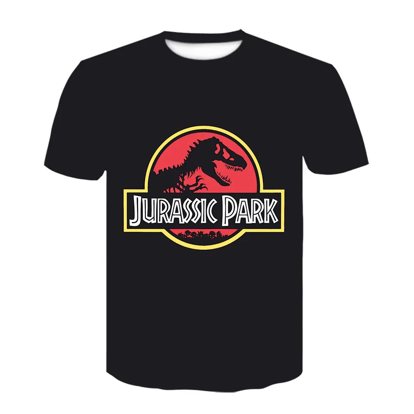 

3D printed T-shirt interesting off-white shirt casual men's T-shirt dinosaur black short sleeve cosplay 110-6XL