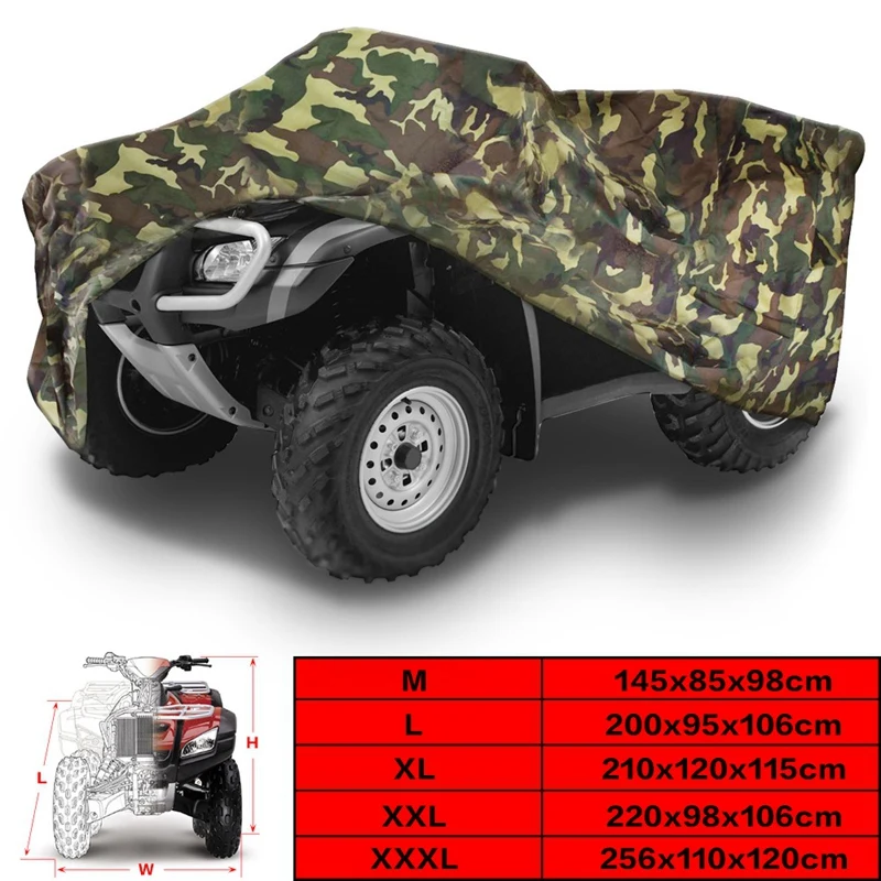Atv мотоцикл камуфляж пылезащитный чехол Защита от солнца водонепроницаемый