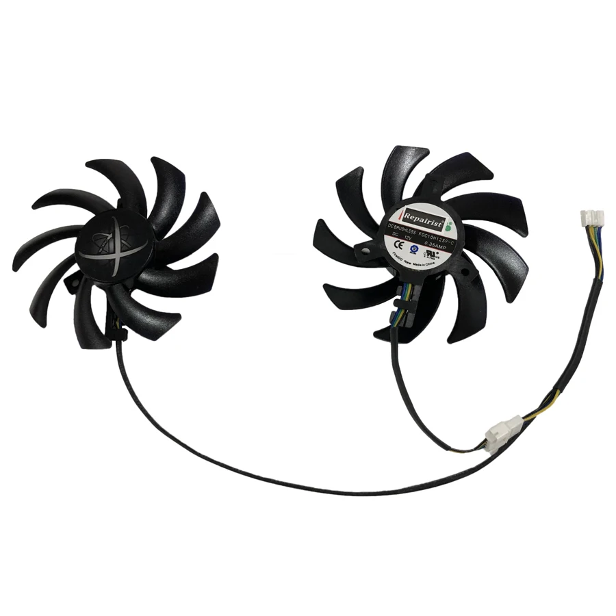 

2pcs/set R9-290X/280X/270X GPU VGA Cooler Graphics Card Cooling Fan As For XFX R9 280X 290X 270X Video Cards As Replacement