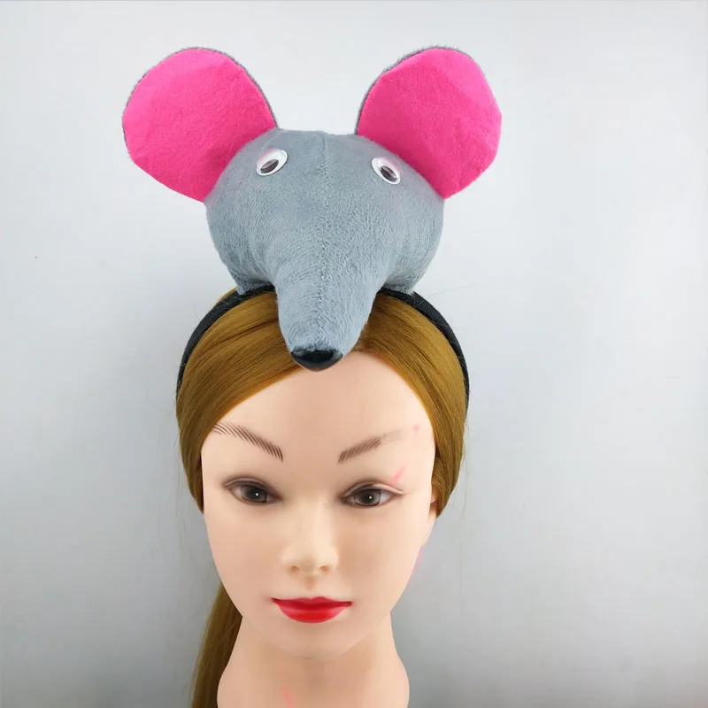 Детская серая крыса с рисунком Микки Маус повязка галстук бабочку Хвост 3