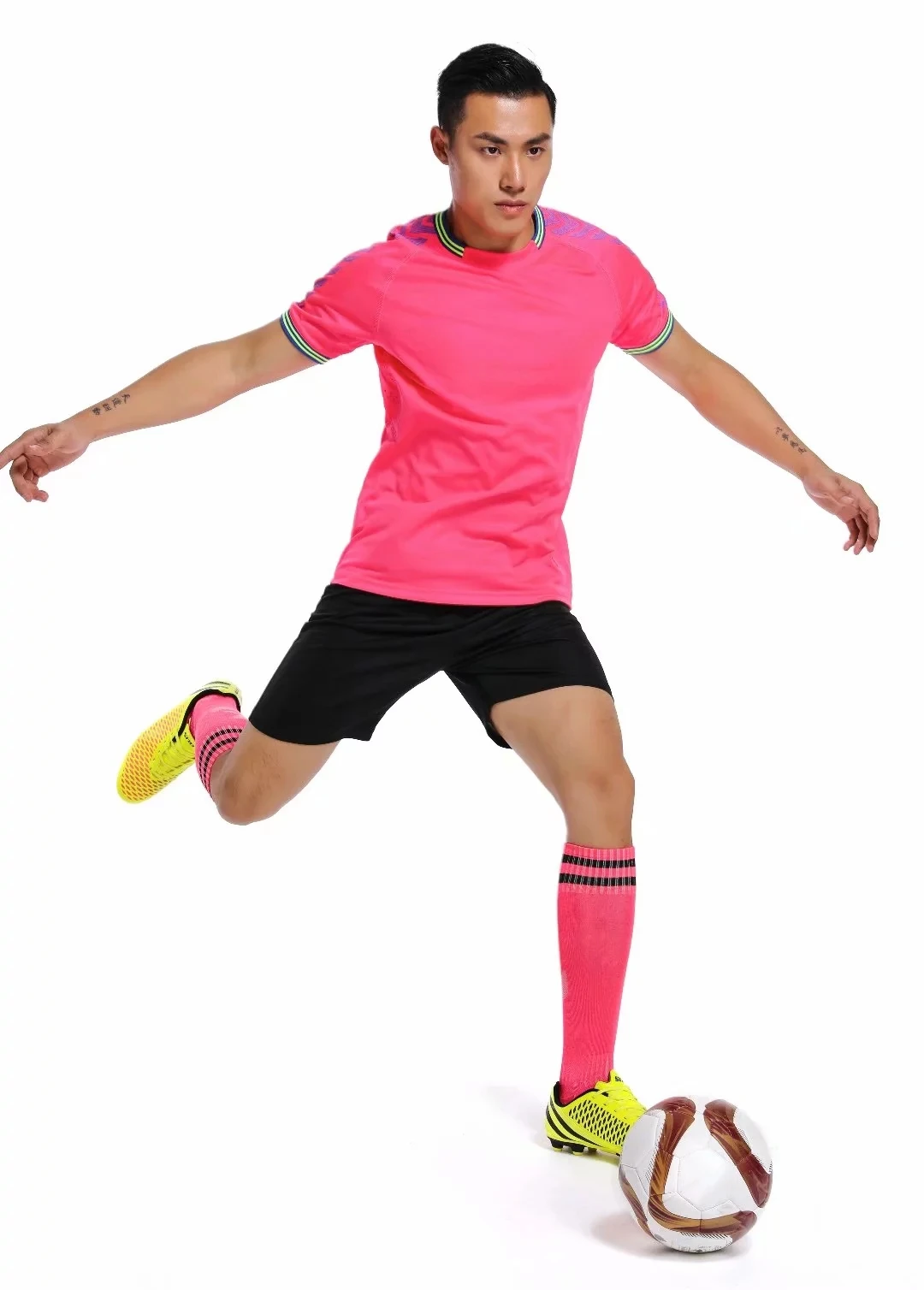Jersey Blank Football Men Soccer Survetement Uniform Adult CustomizeTraining Tracksuit Uniforms Shirt with Shorts Suits New Set