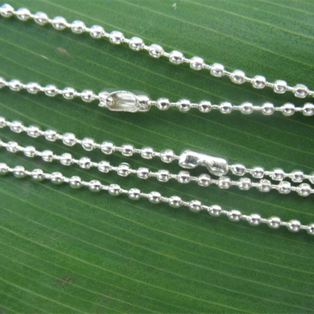 Цепочка с покрытием из серебра и золота сферическая металлическая подвеска 19