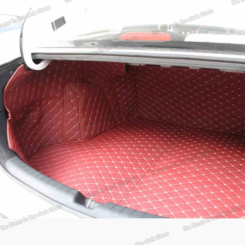 Коврики lsrtw2017 из волоконной кожи для багажника автомобиля подкладка груза kia rio 3