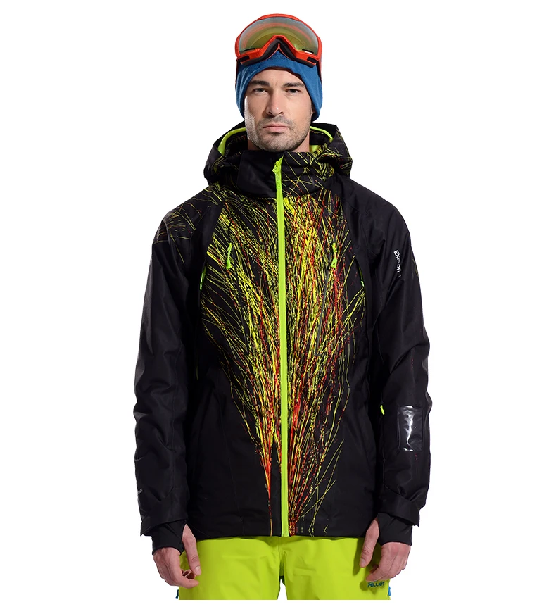 Зимняя мужская лыжная куртка для сноуборда ветронепроницаемая теплая уличная