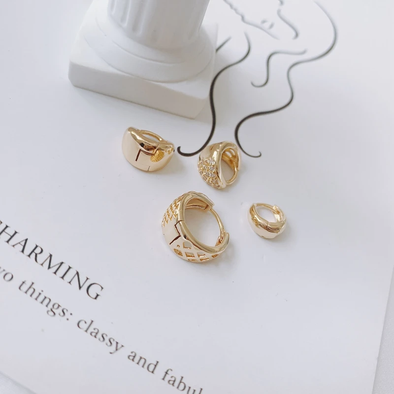 

DIY jewelry accessories micro-inlaid zirconium ring earrings jewelry accessories materials