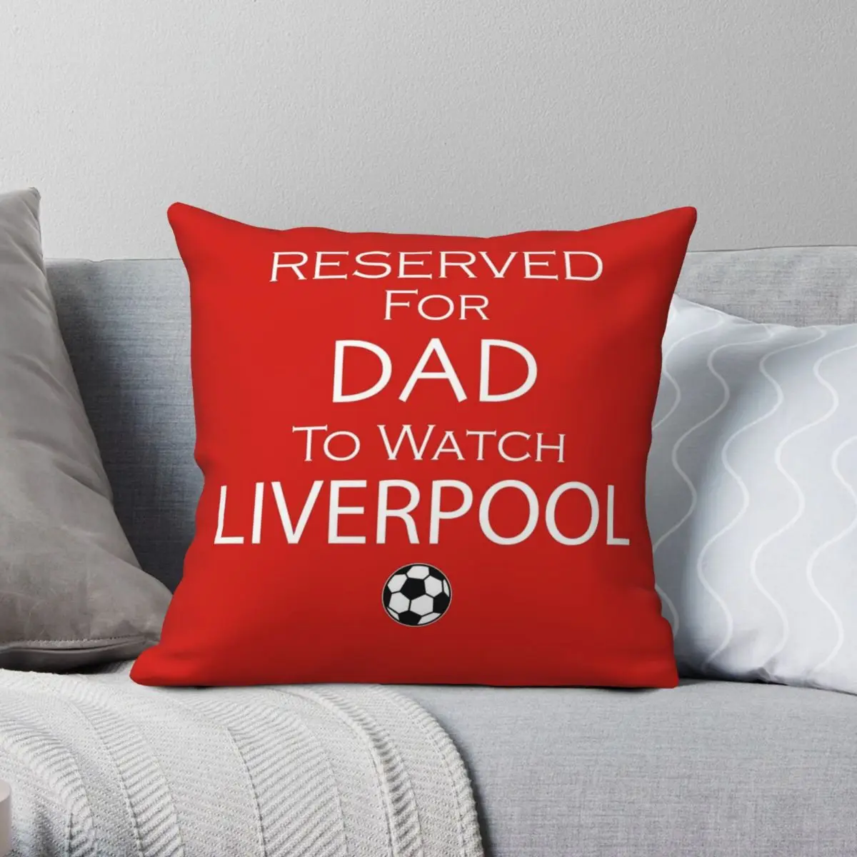 

Reserved For Dad Square Pillowcase Polyester Linen Velvet Printed Zip Decor Sofa Seater Cushion Cover 45x45