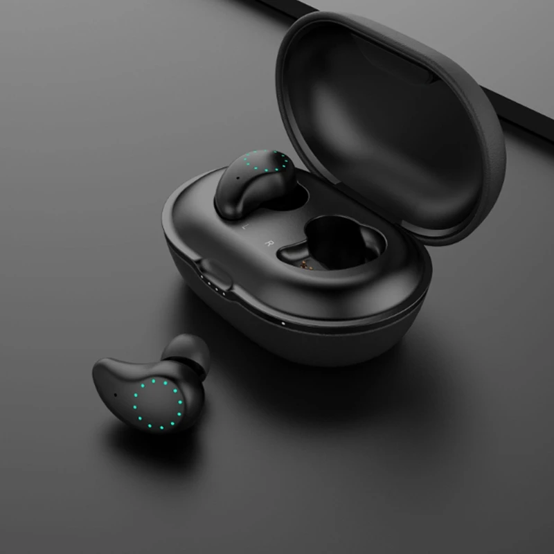 

C8 Sports Bluetooth Earphone, TWS Mini In-Ear Earphone IPX5 Waterproof 3D Stereo Earphone with netic Charging Box