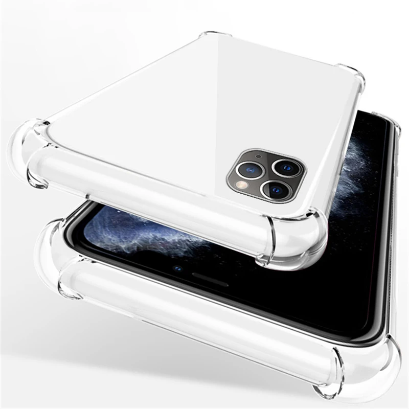 Фото Чехол для iPhone 11 Pro Max чехол 6 7 8 Plus X XS прозрачный с усилением в четырех углах Чехол для iPhone 11 Pro Max чехол 6 7 8 Plus X XS прозрачный с усилением в четырех углах
